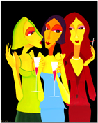 LADY&nbsp;von Anil Kohli - Acryl auf Leinwand 80x100cm